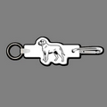Key Clip W/ Key Ring & Mastiff (Dog) Key Tag